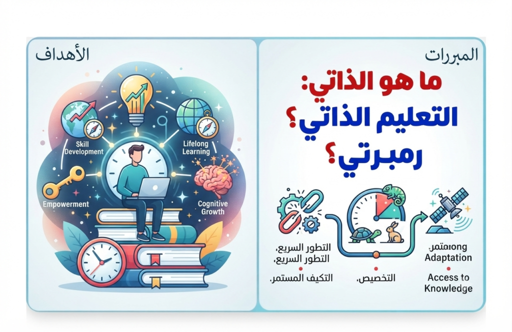 التعليم الذاتي أهدافه و مبرراته …عرض مفصل