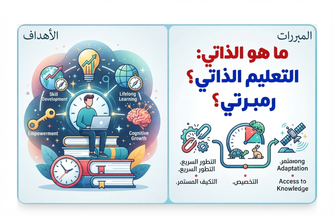 التعليم الذاتي أهدافه و مبرراته …عرض مفصل