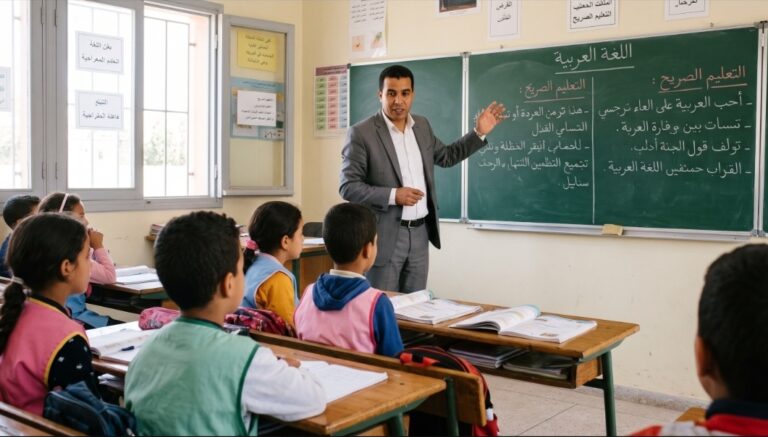 مستجدات منهاج اللغة العربية وفق مقاربة التعليم الصريح بمؤسسات الريادة